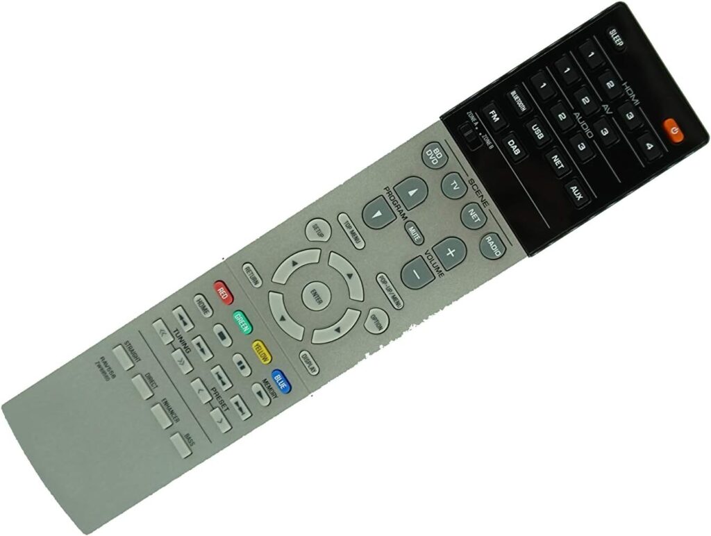 HCDZ Replacement Remote Control for Yamaha RAV555 ZW695500 RAV556 RX-A670 RX-A670BL RX-A660 RX-A660BL 7.2-Channel Dolby Atmos AVENTAGE Network AV Receiver