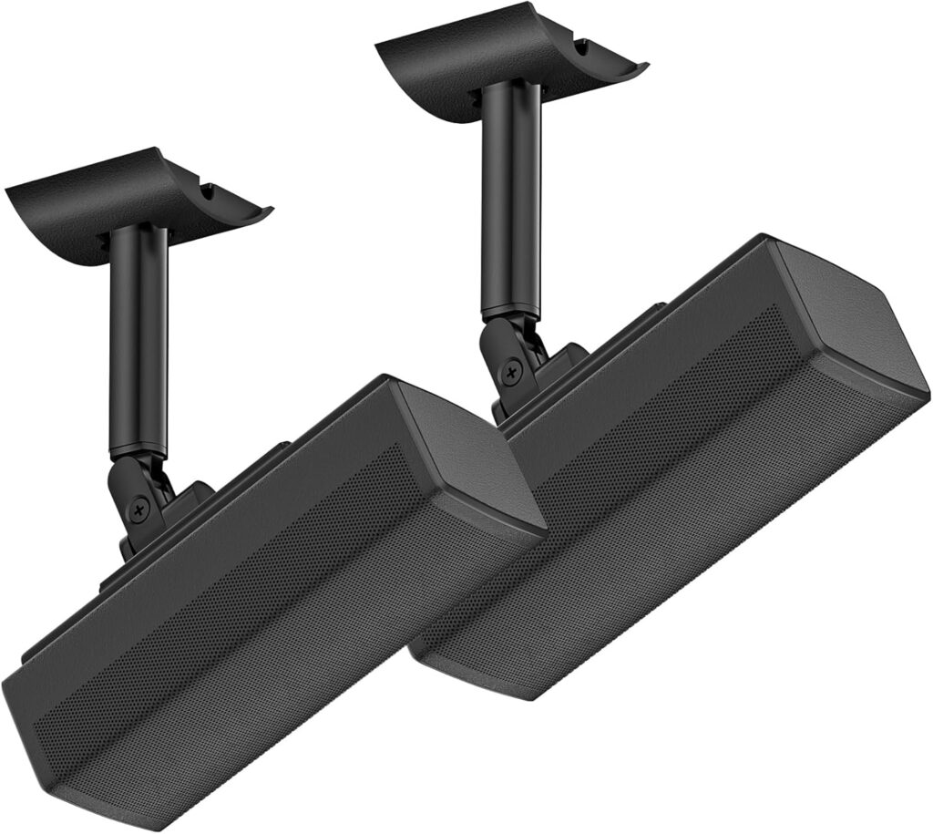 Angle Adjustable Speaker Wall Mount for Bose Speakers – Ceiling & Wall Mount for Bose UB-20 Series II, SoundTouch, CineMate, Lifestyle, Acoustimass, Cube Surround Speaker Bracket, 2 Pack