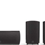 Definitive Technology ProCinema 6D – Compact 5.1 Channel Home Theater Speaker System | 250-Watt Powered Subwoofer Center Channel + 4 Speakers | Sleek Modern Looks Match Any Décor Black