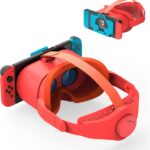 VR Headset for Nintendo Switch & Switch OLED, Upgraded Switch Virtual Reality Glasses with Adjustable Lens and Elite Strap, Labo VR Kit 3D Goggles Accessories for VR Gaming Experience