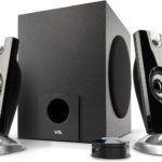Cyber Acoustics CA-3090 2.1 Speaker System with Subwoofer with 18W of Power – Easy Setup and Convenient Controls, Great for Music, Movies, and Gaming