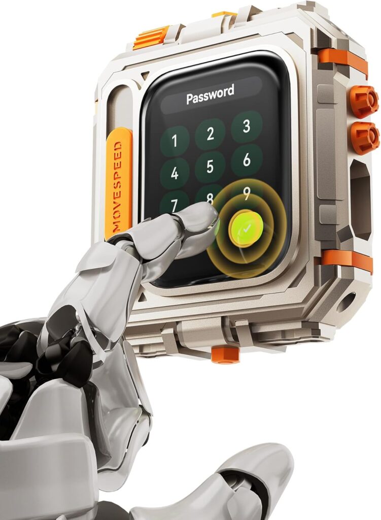 MOVE SPEED External Hard Drive with Touchscreen, Up to 10Gbps Portable SSD, USB-C 3.2 Gen2, Compatible with iPhone, Windows, Mac & More (GD10, 1TB)