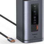 Baseus Docking Station, Spacemate(Win) 11 in 1, Triple Display, 4K HDMI and DP, 10Gbps USB A/C Ports, Gigabit Ethernet, 100W PD, Audio, Laptop Docking Station for Windows/Dell/HP/Lenovo/Asus/Acer/Mac