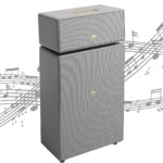 Audio Pro DRUMFIRE MK II Speakers – HiFi Stereo Sound – Bluetooth, WiFi, MultiRoom, Chromecast, Spotify Connect – Movies, Music, Gaming – Floor Standing Speakers – Grey