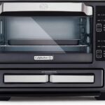 Calphalon Performance 12-in-1 Air Fry Toaster Oven with Dual Zone 12″ Pizza Drawer Oven combo,Digital Precision Controls, Dark Stainless