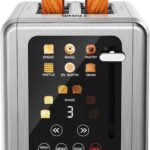 WHALL Touch Screen Toaster 2 Slice,Stainless Steel Digital Timer Toasters,6 Bread Types & 6 Shade Settings,Smart Extra Wide Slots Toaster With Bagel,Cancel,Defrost Functions