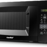 COMFEE EM720CPL-PMB Countertop Microwave Oven with Sound On/Off, ECO Mode and Easy One-Touch Buttons, 0.7 Cu Ft, Black