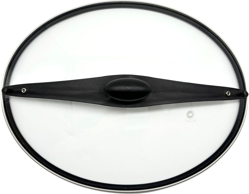 Oval Slow Cooker Lid with Sealing Ring and Clips Compatible for Hamilton Beach 6Qt Slow Cooker 33969,33866,33861