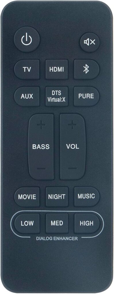 RC-1236 RC1236 Replace Remote Controllor Compatible with Denon Home Theater Soundbar DHT-S216H DHT-S216 DHT-S517