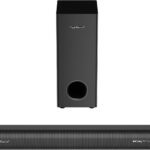 2.1CH Dolby Atmos TV Soundbar Speaker 5.3 Bluetooth 120W Output with 70W External Wired Subwoofer and Opt&AUX Cables,Deep Bass,Multiple Connection