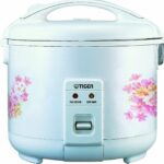 Tiger JNP-1800-FL 10-Cup (Uncooked) Rice Cooker and Warmer, Floral White