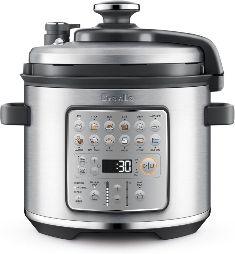Breville Fast Slow Go Pressure Cooker BPR680BSS, Brushed Stainless Steel