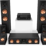 Klipsch Reference Premiere RP-8000F II 5.0.2 in Ebony Home Theater System with 8” Cerametallic Woofers in Ebony with Onkyo TX-NR6100 7.2 Channel AV Receiver