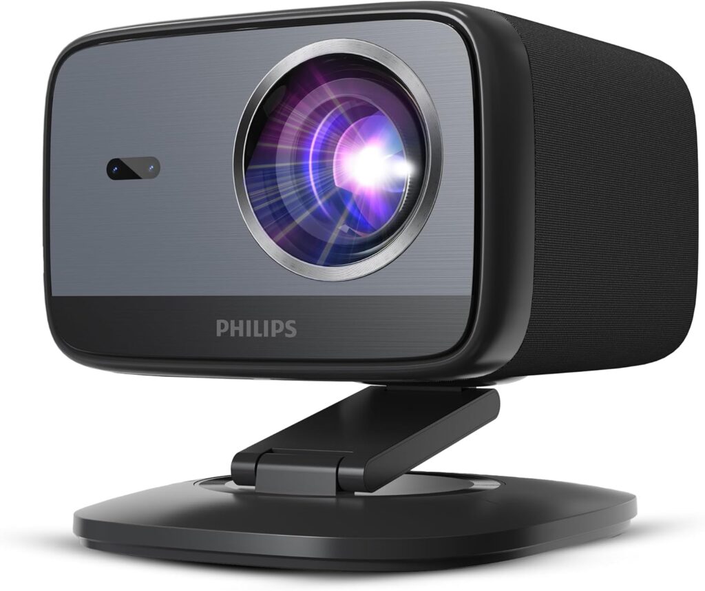 Philips, Neopix 450 SMART, Home cinema projector, Full HD 1920 x 1080p, 500 Lumens AINSI, Google TV, LED light source, Mirror mode, Wi-FI 6, Stereo sound 2×5 watt, Black