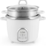Aroma Housewares NutriWare 14-Cup (Cooked) Digital Rice Cooker and Food Steamer, White