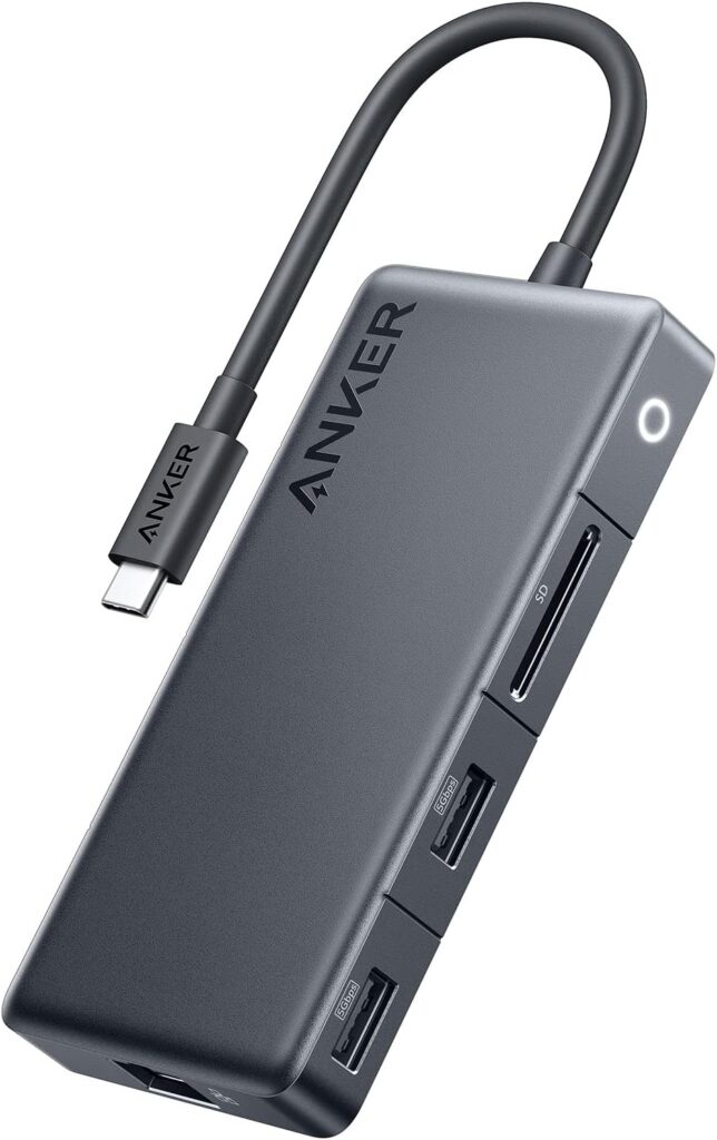 Anker USB-C Hub (7-in-1, 4K HDMI) with 3 5Gbps USB-C and USB-A Data Ports, Max 100W Power Delivery, 4K HDMI Display, Ethernet for Lenovo, Dell XPS, HP Laptops, MacBook, Ipad, and More