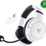 Razer Kaira HyperSpeed Wireless Gaming Headset for Xbox Series X|S, Xbox One, PC: TriForce 50mm Drivers – HyperClear Cardioid Mic – Low Latency Bluetooth – Up to 30 Hour Battery Life – White