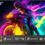 IN&VI 100″ Motorized Floor Rising Projector Screen for Ultra Short Throw Projector,Motorized Projector Screen 4KUltra HD Active,ALR CLR Movie Screen for Home Theater