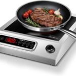 1800W Electric Hot Plate with Infrared Heating & 9 Power Levels – Commercial-Grade Electric Burner, Ceramic Cooktop with Timer, Child Safety Lock for Home Kitchen, Restaurants