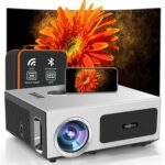 2200 ANSI 4K Outdoor Projector with WIFI and Bluetooth,Smart Auto Focus,DoIby Audio,ARC,PPT,Outdoor Movie Home Projector 4k HDR10+30W Speaker,50%Zoom,500”Display,Compatible w/ TV Stick,iOS,Android,PC