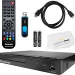 Panasonic Blu Ray DVD Player DMP-BD84P-K + Remote Control + High Speed 6 Foot 4K HDMI Cable + Ultra USB Flash Drive 64GB and Quality Photo Microfiber Cloth