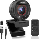 2K Webcam for pc with AI,Web Camera/8X Digital Zoom Computer Camera with USB 3.0/HDR/Dual Noise-Cancelling Mics，Zoom/Teams/Skype/Facetime/Meeting