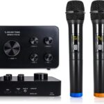 Sound Town 16 Channels Wireless Microphone Karaoke Mixer System, Supports HD ARC, Optical (Toslink), Smart TV, Media Box, PC, Bluetooth, Soundbar, Receiver, AUX (SWM15-PROS)