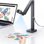 CZUR Fancy S Pro 12MP USB Document Camera for Teacher, 4K Webcam with Microphone and LED Light, Up to 60fps, Auto Focus, for Remote Teaching, Live Streaming, Web Conference, for Mac and Windows