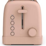 bella 2 Slice Toaster, 6 Setting Shade Control w Reheat, Cancel, Bagel & Defrost Buttons, Removable Crumb Tray, Anti Jam & Auto Shutoff, Auto Centering Guides & Cord Wrap, 900 Watt, Blossom
