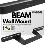 Sound Bass Soundbar Mount for Sonos Beam Compatible with Generation 1 & 2 Sonos Beam Sound Bar Includes All Necessary Mounting Hardware, Mounts Bracket, Black