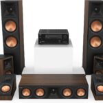 Klipsch Reference Premiere RP-8000F II 5.0.2 in Walnut Home Theater System with 8” Cerametallic Woofers with Onkyo TX-NR6100 7.2 Channel AV Receiver