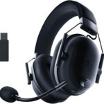 Razer BlackShark V2 Pro Wireless Gaming Headset: Super Wideband Mic – Pro Tuned FPS Profiles – 50mm Drivers – Plush Noise Isolating Earcups – 70 Hr Battery – Bluetooth – for PC, PS5, Switch 2 – Black