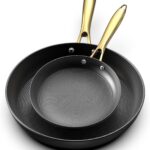 imarku Non Stick Frying Pans, Cast Iron Skillets 2Pcs – 8 inch & 12 Inch Nonstick Frying Pan, Long Lasting Frying Pan Set, Professional Frying Pans Nonstick Oven Safe Pan, beat Gifts for Women Men