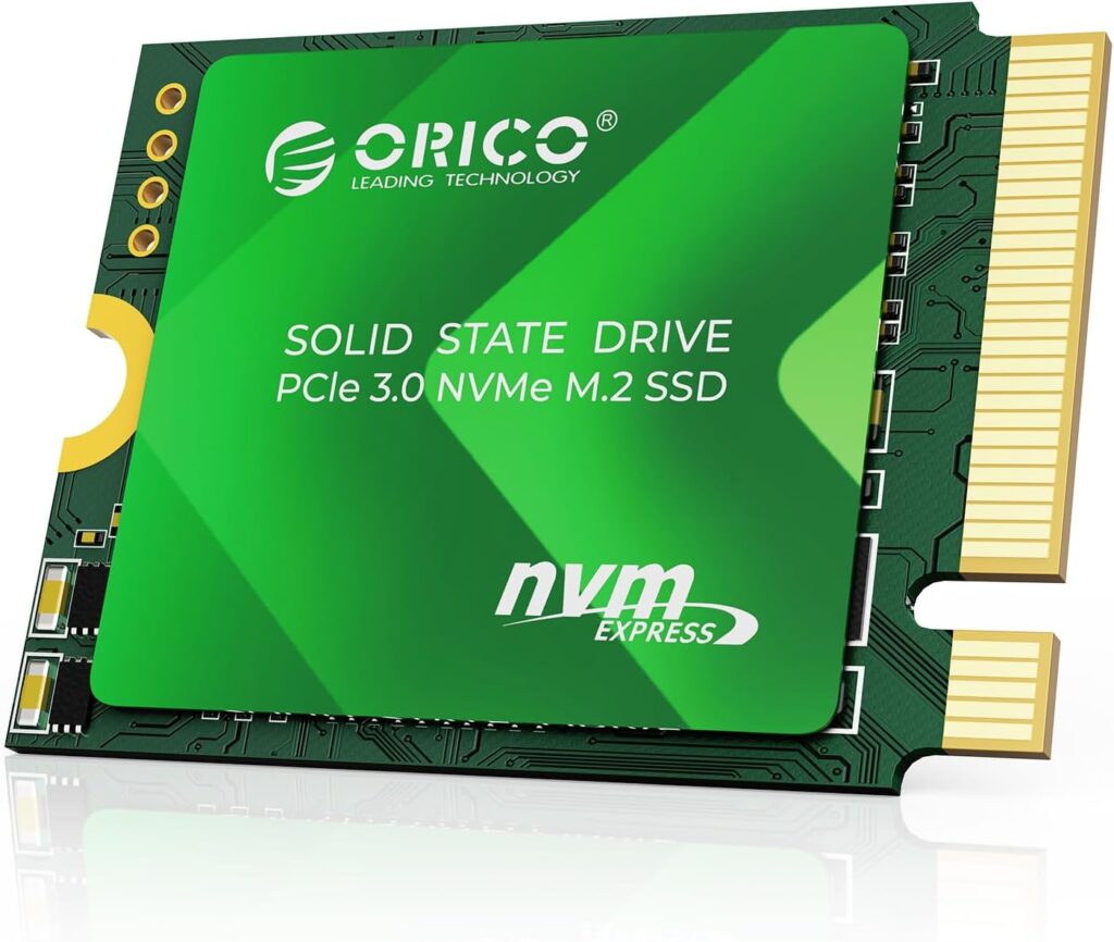 ORICO D10 2230 SSD 256GB M.2 NVMe, TLC NAND, PCIe 3.0 with 2500MB/s Read, Copper Heat Sink, Compatible with Steam Deck, Surface, Mini PCs, Affordable Storage Upgrade with 3-Year Coverage