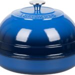 Cast Iron Enameled Dutch Oven Pot with Lid for Bread Baking, Bread Oven, 6 Quart, Blue