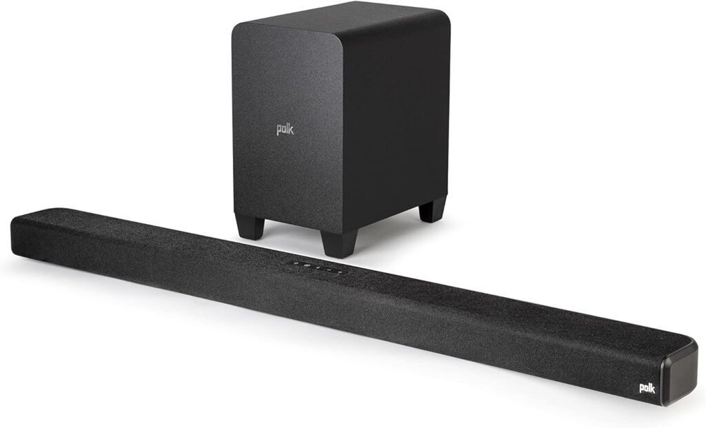 Polk Audio Signa S4 Ultra-Slim Soundbar with Wireless Subwoofer, Dolby Atmos 3D (Renewed)