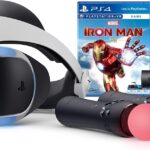 Sony Playstation VR Marvel’s Iron Man Bundle, White: Playstation VR Headset, Camera, 2 Move Motion Controllers, VR Digital Code for PS4 PS5