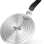 RECAPS 9.45 inch Stainless Steel Induction adapter plate for Induction Electric Gas Glass Cooktop, Heater Diffuser for Moka Pot, Glass bowls, Sauce Pan
