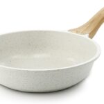 SENSARTE Nonstick Ceramic Frying Pan Skillet, 8-Inch Omelet Pan, Healthy Non Toxic Chef Pan, Induction Compatible Egg Pan with Heat Resistant Handle, PFAS-Free, White