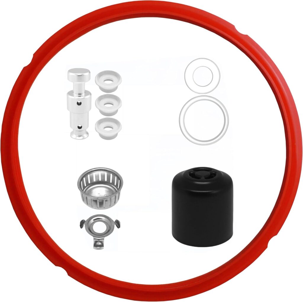 Replacement Parts for Instant Pot Ultra 60 Duo Nova 60 Duo Gourmet 6 Qt and Duo Crisp Air Fryer 11in1 6Qt, Include Steam Release Valve Sealing Ring Float Valve Seal and Anti-Block Shield