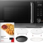 TOSHIBA Inverter Countertop Microwave Oven Air Fryer Combo MASTER Series, Broil, Convection, Speedy Combi, Even Defrost 11.3” Turntable Sound On/Off, 27 Auto Menu&47 Recipes