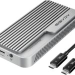 ACASIS 80Gbps M.2 NVMe SSD Enclosure, with Cooling Fan, Compatible with USB4 V2.0, USB4 V1.0, USB3.2/3.1/3.0 (TB501 Pro) (Silver)