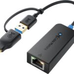 Cable Matters USB C to 2.5 Gigabit Ethernet Adapter, USB to 2.5 Gb Ethernet Adapter, NOT Compatible with M2 Macs, USBA/USBC to RJ45 for 2500Mbps, Compatible with Thunderbolt 4 / USB4