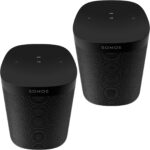 Sonos One SL – The Powerful Microphone-Free Speaker for Music and More – Black (Renewed)
