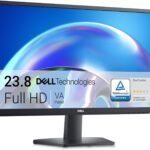 Dell 24 SE2425H Monitor – 23.8-Inch Full HD (1920×1080), VA Panel, 5ms Response Time, Tilt, Certified by TÜV Rheinland for 3-Star Eye Comfort – Black