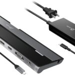 j5create USB Type C Docking Station with 100W PD Charger – Supports 3 Displays | HDMI, DisplayPort, VGA, 100W PD Charging, 1Gbps Ethernet | for MacBook Pro/Air, XPS, and More (JCD543P)