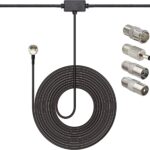 FM Radio Antenna FM Antenna Compatible for FM Radio Home Stereo Receiver AV Audio Video Home Theater Receiver Stereo Receiver of Pioneer Onkyo Yamaha Marantz Bose Wave Music System (Kit3)