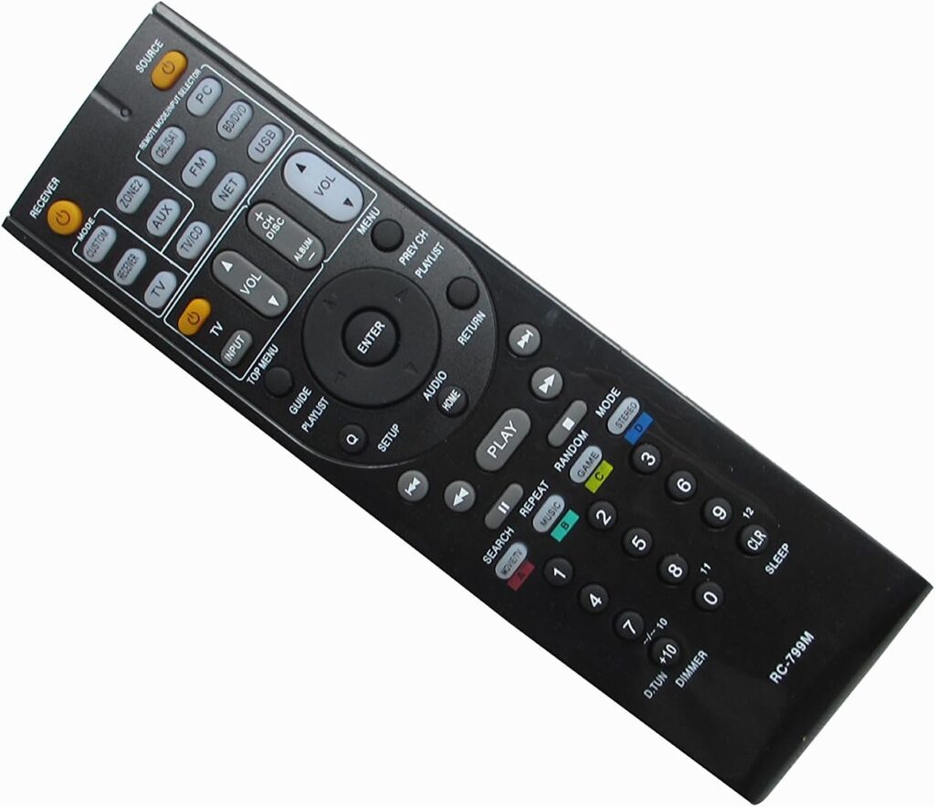 New General Replacement Remote Control Fit for Onkyo HT-R520 TX-SR502S HT-S777CS A/V AV Network Home Theater Receiver