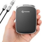 PHIXERO Portable Extern SSD 512GB Up to 550MB/s, USB 3.2 Gen 2 USB C to C&A for Smartphone/Tablet/PC/Laptop/Camera (Black)