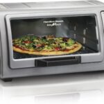 Hamilton Beach 6 Slice Countertop Toaster Oven With Easy Reach Roll-Top Door, Bake, Broil & Toast Functions, Auto Shutoff, Silver (31127D)